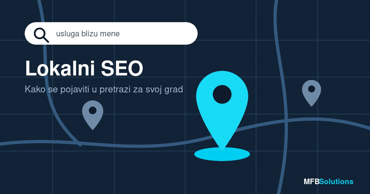 Karta grada s oznakom lokacije i tražilicom